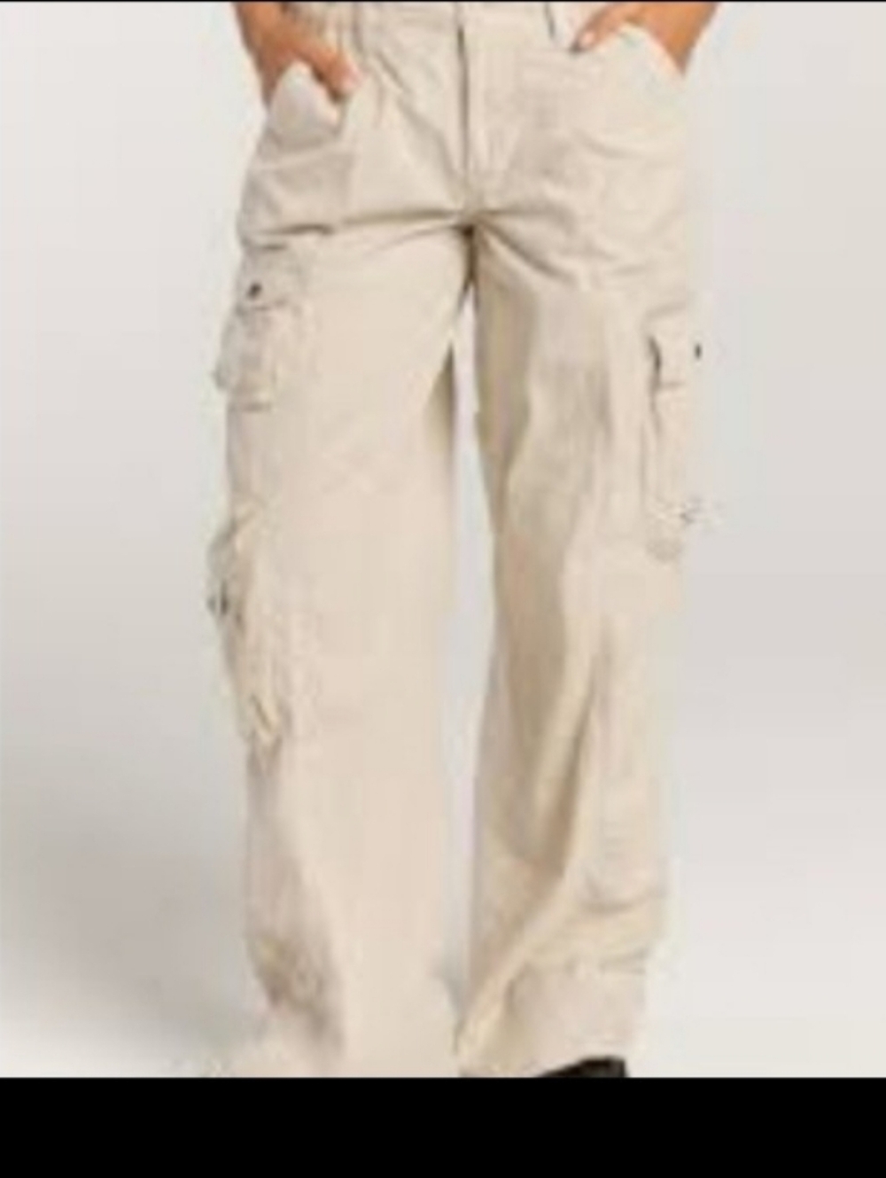 Love Tree Light Blush Linen Cargo Pants